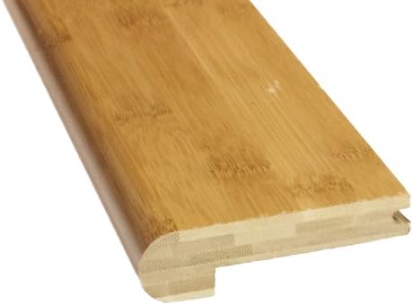 Boedika 9-56753 100-percent Bamboo Stair Nose Flush, 76 3/4-Inch x 3 1/2-Inch x 5/8-Inch, Horizontal Grain Carbonized, 2-Pack