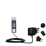International Wall / AC Charger for the Samsung Yepp YP-U2JXB - Gomadic Brand w/ TipExchange Technology