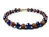 Yoga Hand Mala, Rudraksha Lapis Lazuli Hindu Prayer Wrist Mala Bracelet