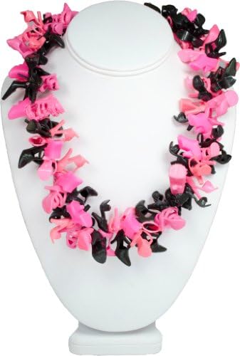 Rock N Roll Doll Shoe Necklace in Pink/Black