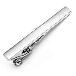 MAD MEN Style Brushed Silver Executive Tie Clip