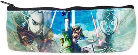 Custom The Legend of Zelda Game Zippered Pen Pencil Case Bag (Two Sides)