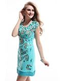 Ever Pretty Round Neck Stunning Sequins Cap Sleeve Short Casual Dress 03331