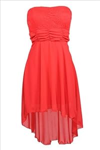 Bandeau-Cocktailkleid mit Spitze