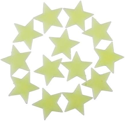 35Pcs Glow In The Dark Plastic Stars Stickers Ceiling Wall Room Christmas Decor