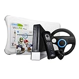 Nintendo Wii Console - Black - and Wii Fit Plus with Balance Board Bundle ( ....