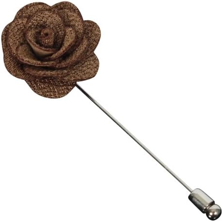 Ontrends Unique Handmade Rose Boutonniere Eight Color (Brown)