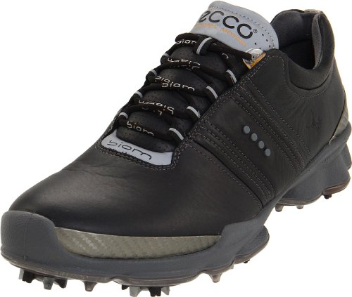 ECCO Men's BIOM Hydromax Golf Shoe,Black/Steel,42 EU/8-8.5 M US