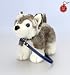 BuySurprise Present Deluxe 30cm Standing HUSKY on Lead Soft Plush Husky Dog by Keel Toys - Looks Real and Feels Real Husky - A Great Gift for Dog Lovers
