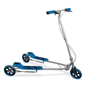 Slider The Unscooter - U8 - Three Wheel Action Scooter - Blue