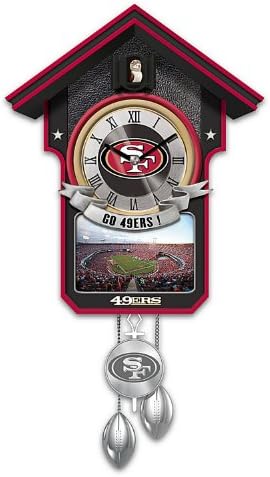 San Francisco 49ers NFL-Licensed Cuckoo Clock - By The Bradford Exchange