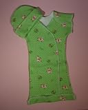 Cows and Flowers Bunting Gown Set (Four sizes! Micro preemie 0-3 pounds to 12 pounds)