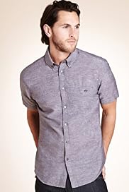 Big & Tall Blue Harbour Linen Blend Lightweight Shirt