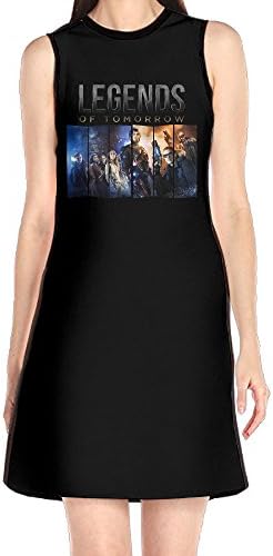 GHHK Women's Legends Of Tomorrow Sleeveless Cool Tshirt Dress White M
