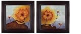 2-Piece Set Framed Oil Painting on Canvas - 'In Bloom'