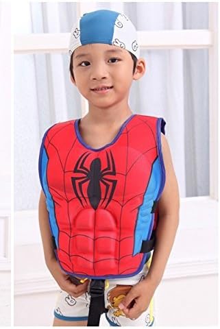 SOCOOL66 Spider-Man Swim Vest Learn-to-Swim Floatation Jackets for Kids, M, 2-8 Years Old