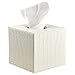 FUBARBAR PU Leather Cube Square Roll Tissue Box Cover