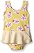 i play. Girls One-piece Ruffle Swimsuit with Built-in Reusable Swim Diaper