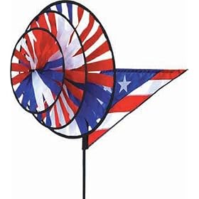 Patriotic Triple Garden Spinner