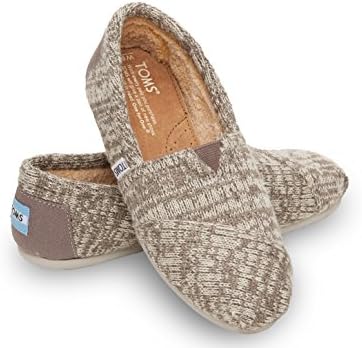Toms Women's Classic Knit Grey Casual Shoe 8.5 Women US