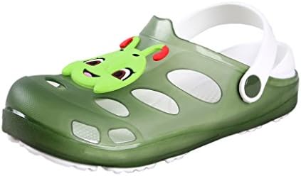 Yueqier Children Little Kids Classic Garden Clog Tangbao Lightweight Mule Sandals Shoes Green 11.5 M US Little Kid