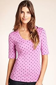 Pure Cotton Spotted Jersey T Shirt