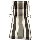 Katani Black Pearl Spun Poly Cartridge Chaise Cushion by Arden