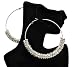 Basketball Wives POParazzi Inspired Ring Earrings Ier2011 Silver 83mm