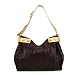 NICOLI Italian Designer Brown Leather Shoulder Bag Handbag