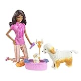 Barbie Reality Clean Up Pup African American Doll Playset
