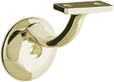Stanley Home Designs 825729 Handrail Bracket - Single Screw, Bright Brass