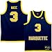 Nike Marquette Golden Eagles #3 Dwayne Wade Navy Blue Tackle Twill Basketball Jersey