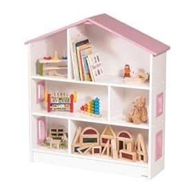 Guidecraft Dollhouse Bookshelf - Pink by Guidecraft