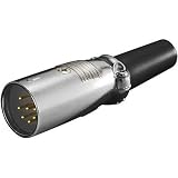 41UGQrOnyML. SL160  Mikrofonstecker, 7 polig Goldkontakte, geschraubte Zugentlastung XLR 188 7 G 7 POL.