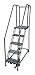 Cotterman 1505R2630A1E20B4W5C1P6 - Rolling Ladder Steel 80In. H. Gray