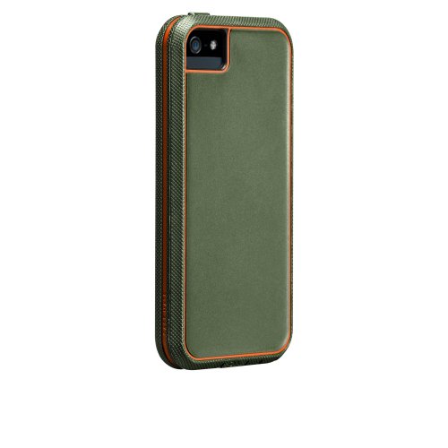 【米軍MIL規格標準準拠製品】 Case-Mate 日本正規品 iPhone5 Tough Xtreme Case, Military Green / Orange タフ・エクストリーム ケース, ミリタリーグリーン/オレンジ CM022432 【ビルトイン・スクリーンプロテクター マルチレイヤーデザイン採用】