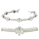 14k White 2.08 Ct Diamond Bracelet