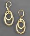AK Anne Klein Oval Link-In-Link Drop Earrings