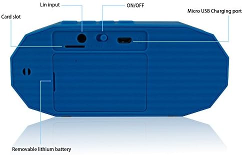 ZimIBL Portable Bluetooth Rechargeable Speaker Stereo Bluetooth Technology with Built-in Speaker Phone For Many Cellphones Mp3 Mp4 iPhone, iPad, Samsung, Nexus, HTC, Nokia and More