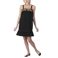 Juniors' Xhilaration® Woven Embroidered Dress - Ebony