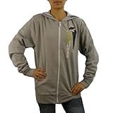 Womens Atticus Grey Zip-Up Hoodie Jacket - M
