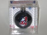 CLEVELAND INDIANS (2 5/8 In Diameter) Glass Logo CHRISTMAS ORNAMENT