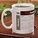 Personalized Calendar Coffee Mugs - Initial Impressions Design