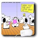 Londons Times Funny Medicine Cartoons - Snoopy At Good Grief Counseling - Mouse Pads