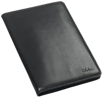 Cole Haan Hand-Stained Smooth Leather Cover for 2nd Generation Kindle,Black