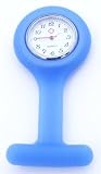 Nurses Blue Unisex Silicone Fob Watch. Infection Control. Removeable Cover.