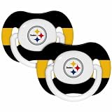Baby Fanatic 143347 Pittsburgh Steelers Pacifiers 2-pack