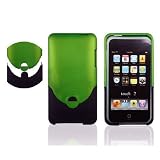 2Tone (Green + Black) Rubberized HARD CASE FOR APPLE IPOD TOUCH ITOUCH 2nd 3rd GEN 2G/3G 8GB, 16GB, 32GB, 64GB