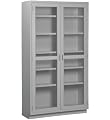 Looped Logic LL4784HA-SSAA Shadow Gray 2 Hinged Framed Glass Doors Modular Steel Tall Cabinet with Chemical Resistant Powder Coated Finish, 47