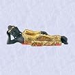 Resting buddha statue Relaxing Nirvana asian sculpture